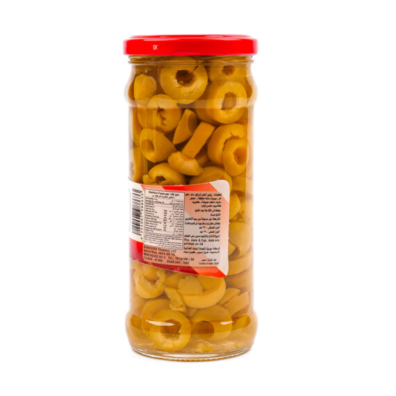 AZKA SLICED GREEN OLIVES JAR 370 GRM - Image 2
