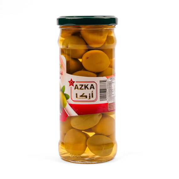 AZKA GREEN OLIVES JAR 370G - Image 2