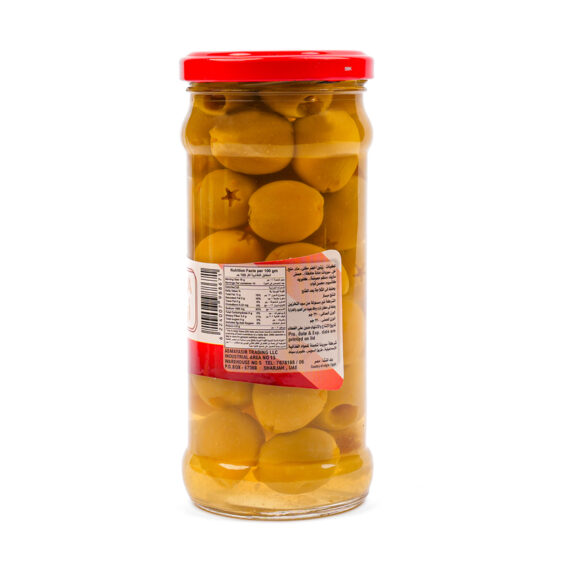 AZKA PITTED GREEN OLIVES JAR 370 GRM - Image 2