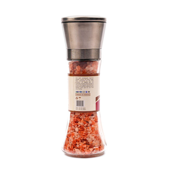 AZKA HIMALAYAN PINK SALT GLASS GRINDER 200 GRM - Image 2